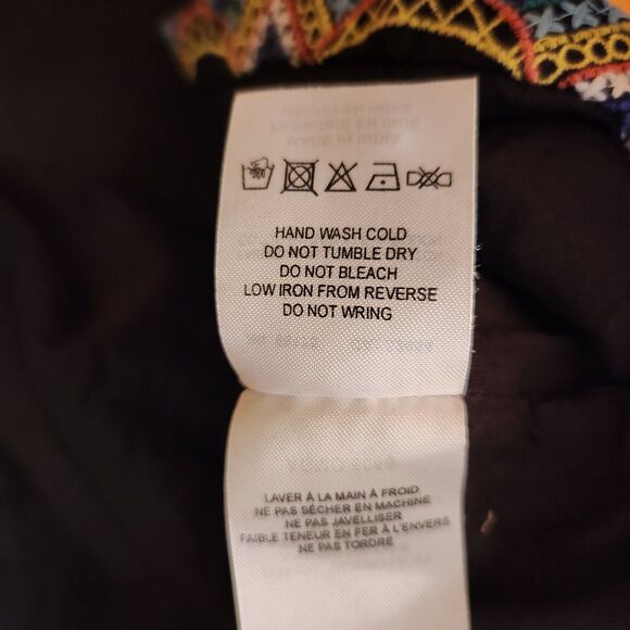 Anthropologie Ollari New York Beaded & Embroidered Skirt, Boho, Unique, Sz L - Picture 10 of 11